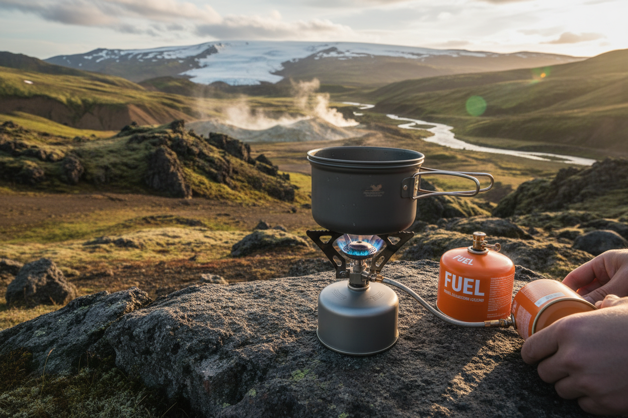 Gas stove in Iceland - Canister Fuel